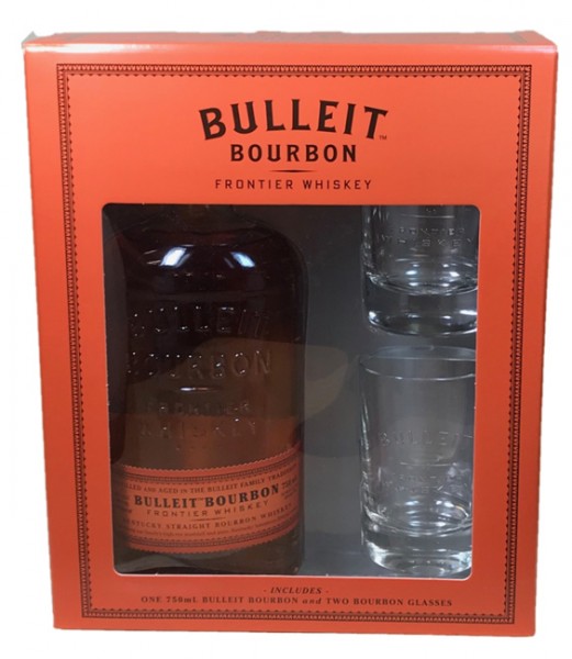 Bulleit Gift Set with 2 Glasses Kentucky Straight