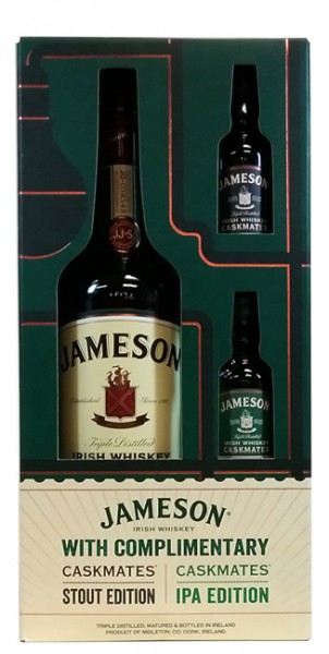 Jameson 750ml With Complimentary 50ml Single Serving Stout Ipa Caskmates Gift Box Mid Valley Wine Liquor