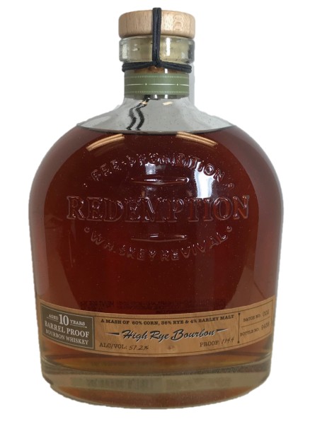 Redemption High Rye Bourbon 10 Year 114 4 Proof Batch 002 Mid Valley Wine Liquor Redemption High Rye Bourbon 10 Year 114 4 Proof Batch 002 Mid Valley Wine Liquor