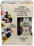Two Chicks - Vodka with Peach, Cucumber Tea & Thyme Cocktail