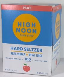 High Noon - Peach Sun Sips Vodka & Soda (4 pack 355ml cans)