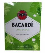 Bacardi - Lime & Soda Canned Cocktail 4-Packs