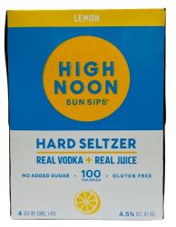 High Noon - Lemon Sun Sips Vodka & Soda (4 pack 355ml cans)